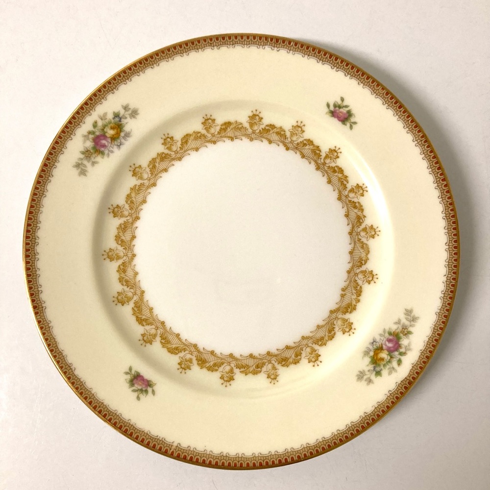 2 Vintage MEITO China Nassau Pattern Dessert Plate, made in Japan F&B CO, 7 3/4”